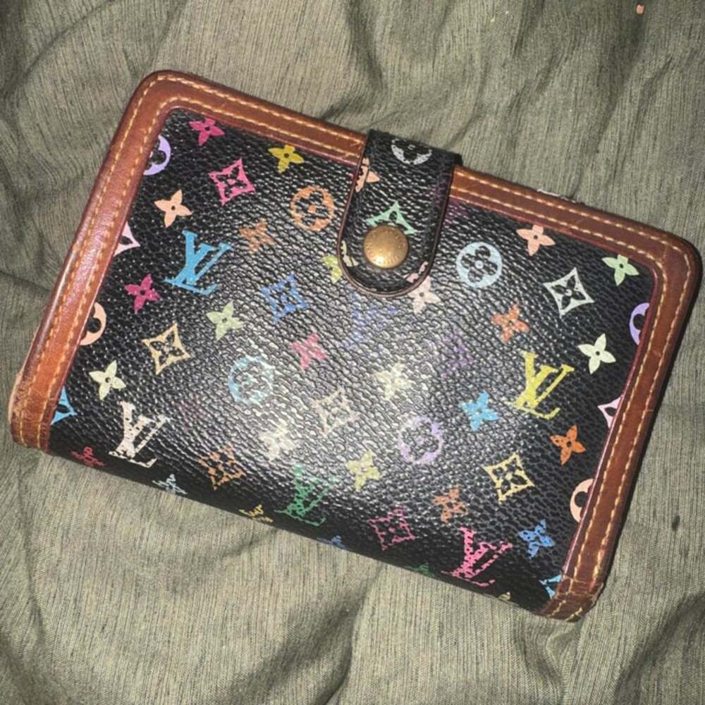 Louis Vuitton Murakami Monogram Porte-Monnaie Wallet Black #LV #Luxury